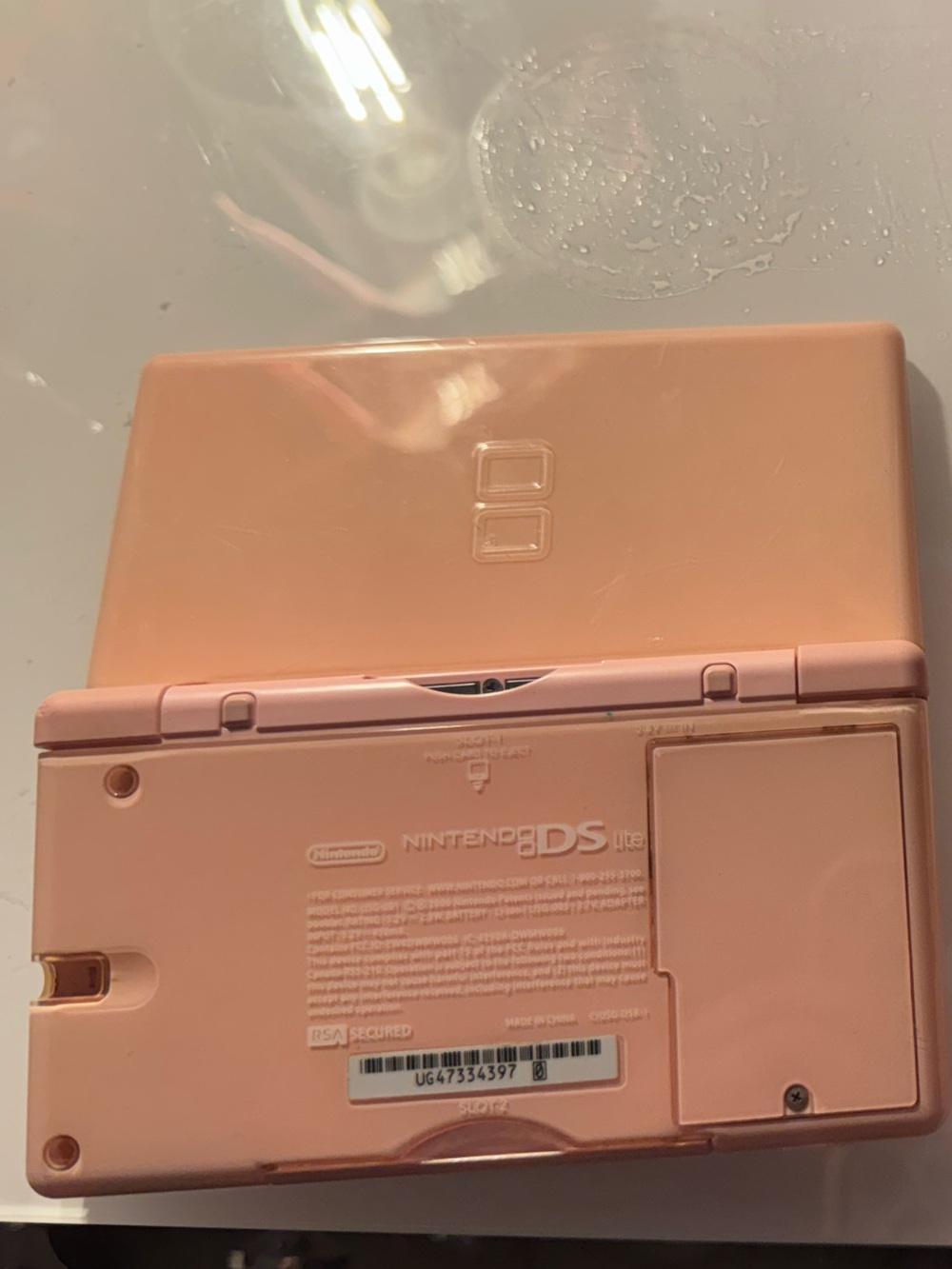 Nintendo DS Lite Peach Pink Dual Handheld Console